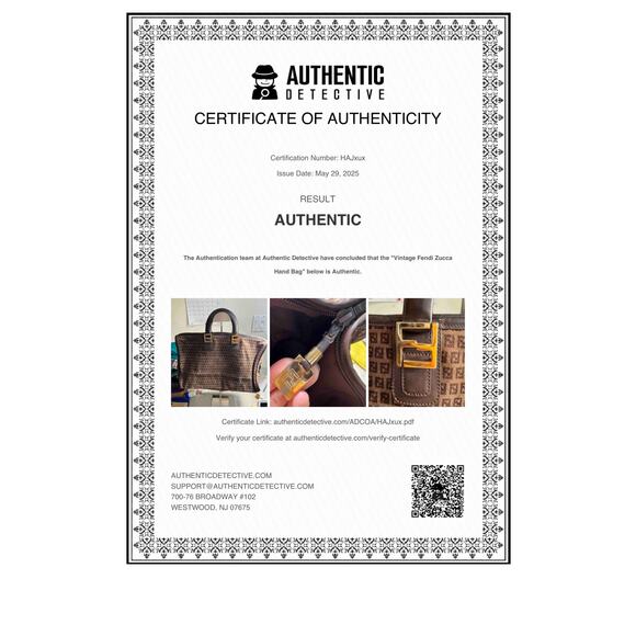 AUTH Fendi Suede Satchel FF Monogram Tote Bag w/COA Italy VTG Y2K Luxury RARE - Picture 8 of 12